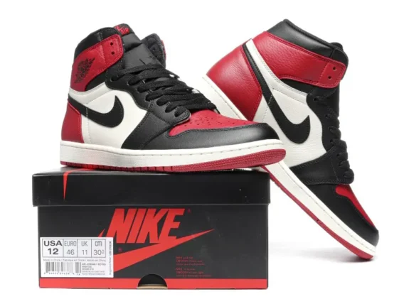 Air Jordan 1 Retro High Bred Toe Reps