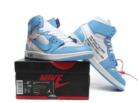 Air Jordan 1 Retro High Off White University Blue Reps