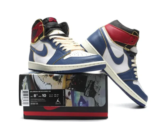 Air Jordan 1 Retro High Union Los Angeles Blue Toe Reps