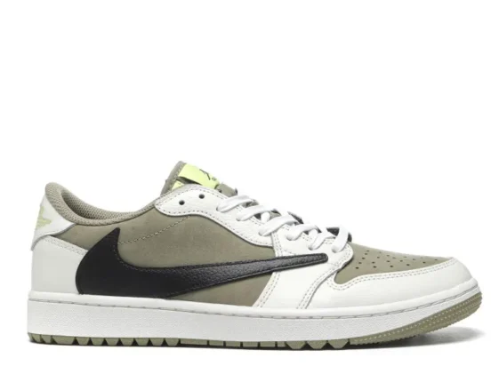 Air Jordan 1 Retro Low Golf Travis Scott Neutral Olive Reps