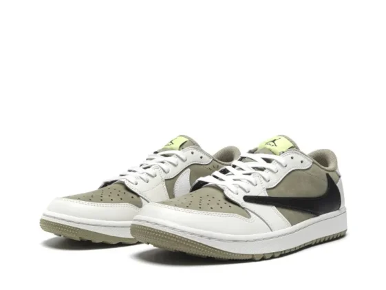 Air Jordan 1 Retro Low Golf Travis Scott Neutral Olive Reps