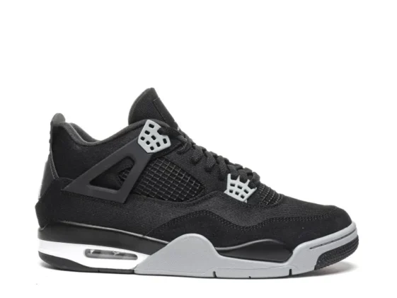 Air Jordan 4 Retro Black Canvas Reps