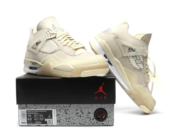 Air Jordan 4 Retro Off-White Sail Reps