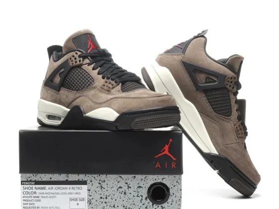 Air Jordan 4 Retro Travis Scott Olive Reps