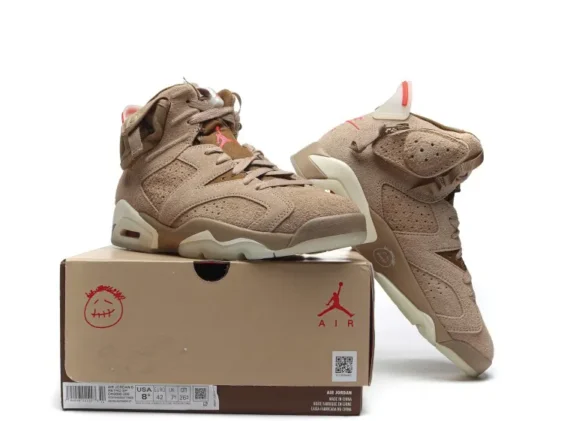 Air Jordan 6 Retro Travis Scott British Khaki Reps