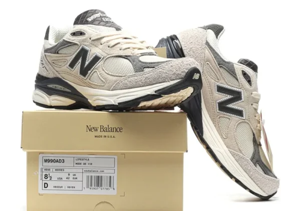 New Balance 990v3 MiUSA Teddy Santis Moonbeam Reps