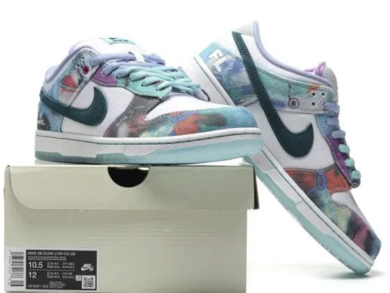 Dunk Low Futura Laboratories Bleached Aqua Reps