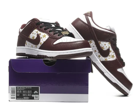 Dunk Low Supreme Stars Barkroot Brown Reps