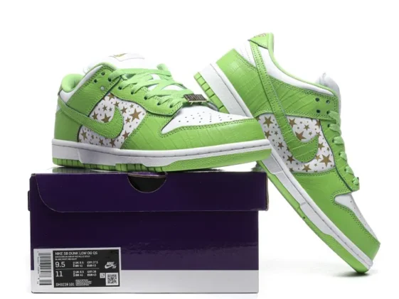 Dunk Low Supreme Stars Mean Green Reps