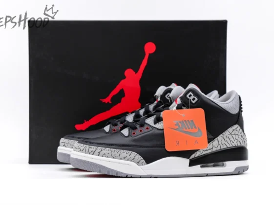 Air Jordan 3 Retro Black Cement Reps