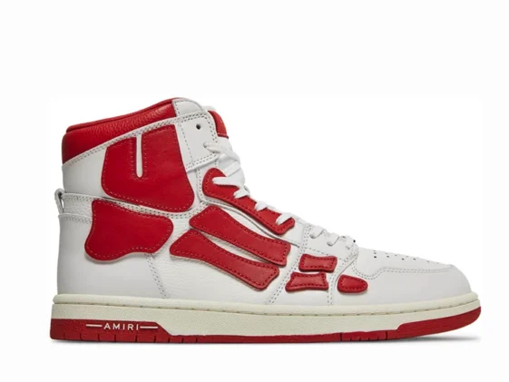 Amiri Skel Top Hi White Red Reps