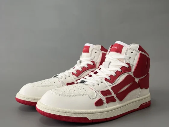 Amiri Skel Top Hi White Red Reps