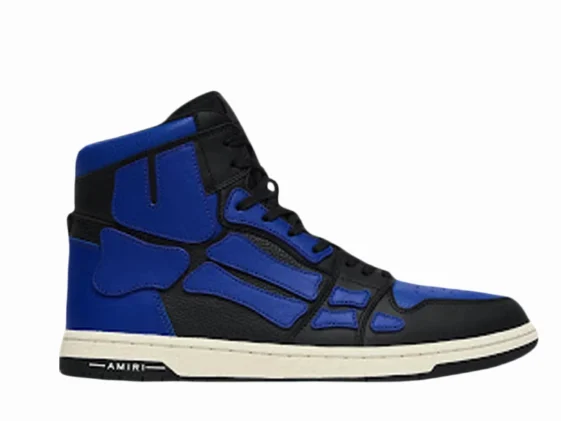 Amiri Skel Panelled Hi Top Blue Black Reps