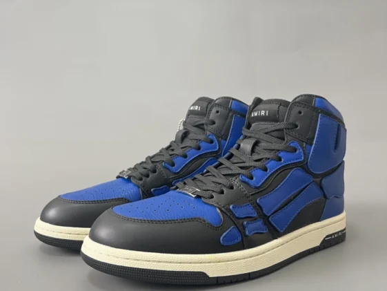 Amiri Skel Panelled Hi Top Blue Black Reps