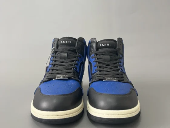 Amiri Skel Panelled Hi Top Blue Black Reps