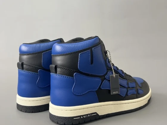 Amiri Skel Panelled Hi Top Blue Black Reps