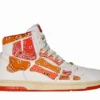 Amiri Skel Top Hi Bandana White Orange Reps