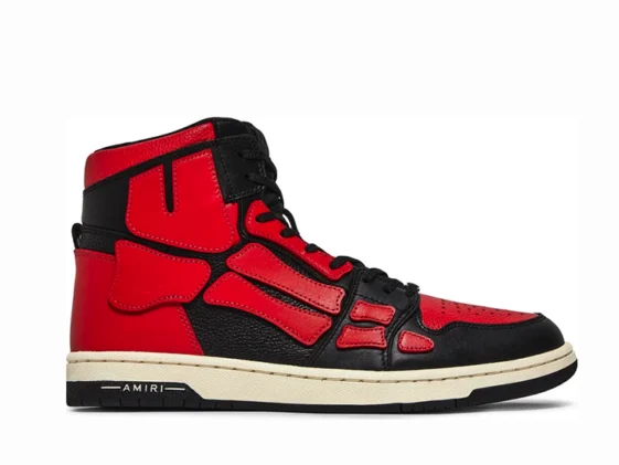 Amiri Skel Top Hi Black Red Reps