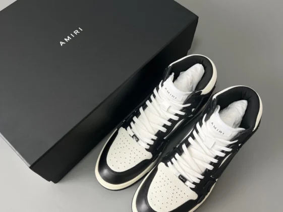 Amiri Skel Top Hi Black White Reps