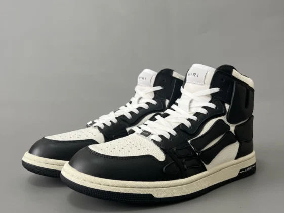 Amiri Skel Top Hi Black White Reps