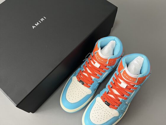 Amiri Skel Top Hi Blue Orange Reps