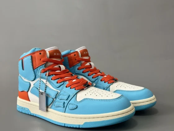 Amiri Skel Top Hi Blue Orange Reps