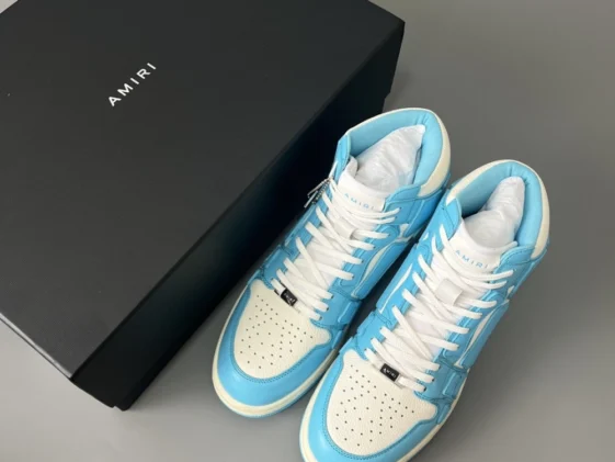 Amiri Skel Top Hi Powder Blue White Reps