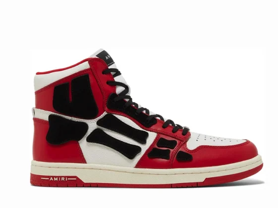 Amiri Skel Top Hi Red White Reps