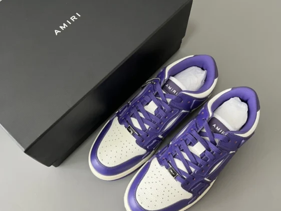 Amiri Skel Top Low Purple White Reps