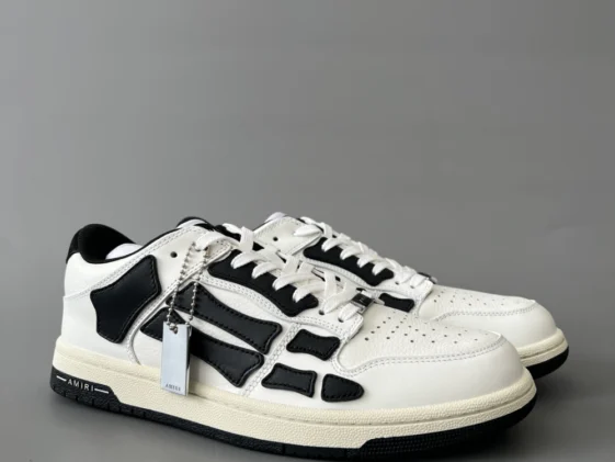 Amiri Skel Top Low White Black White Reps