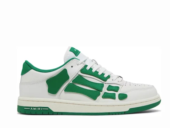 Amiri Skel Top Low White Green Reps