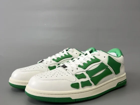 Amiri Skel Top Low White Green Reps