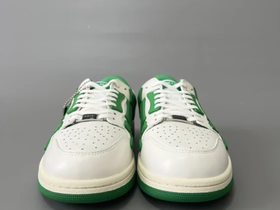 Amiri Skel Top Low White Green Reps