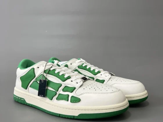 Amiri Skel Top Low White Green Reps