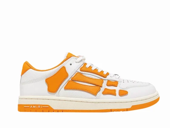 Amiri Skel Top Low White Orange Reps