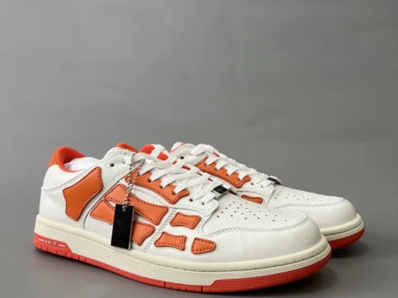 Amiri Skel Top Low White Orange Reps