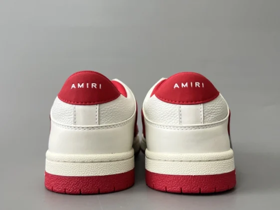 Amiri Skel Top Low White Red Reps