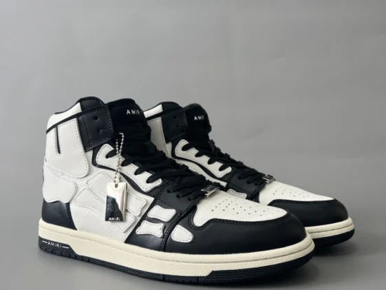 Amiri Skel Top Hi Black White Reps