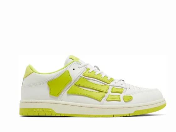 Amiri Skel Top Low White Lime Reps