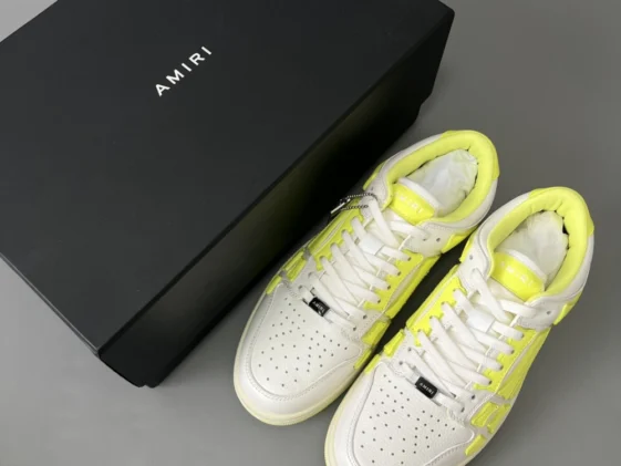 Amiri Skel Top Low White Lime Reps