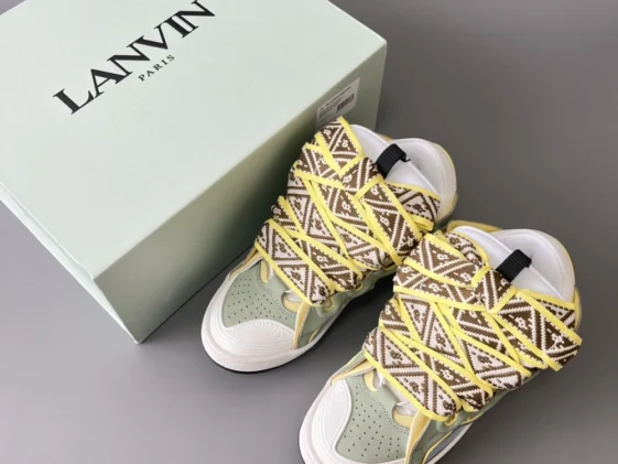 Lanvin Curb Sneaker Blue Grey Reps