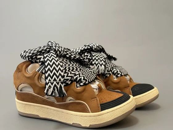 Lanvin Curb Sneaker Brown Reps