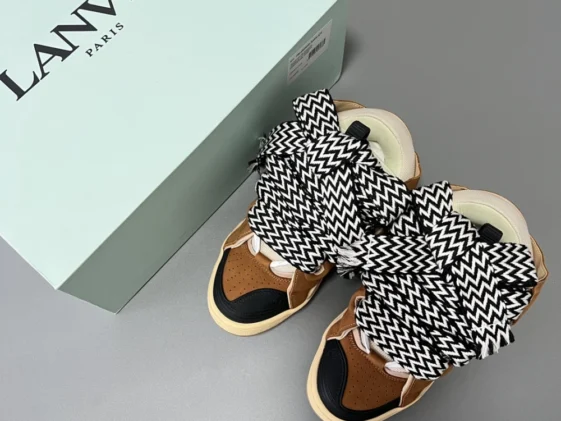 Lanvin Curb Sneaker Brown Reps