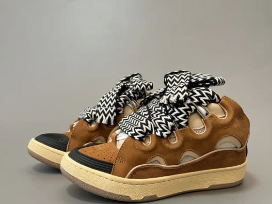 Lanvin Curb Sneaker Brown Reps