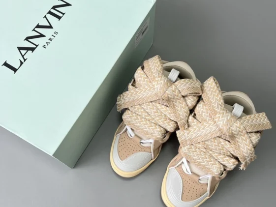 Lanvin Curb Sneaker Ecru Reps