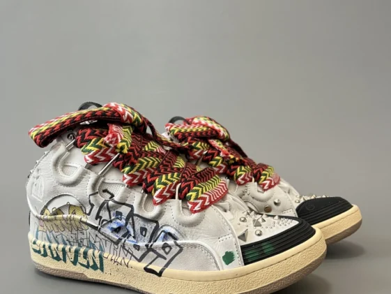 Lanvin Curb Sneaker Graffiti Reps