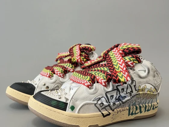 Lanvin Curb Sneaker Graffiti Reps