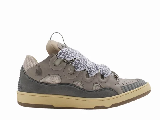 Lanvin Curb Sneaker Grey Ivory Reps