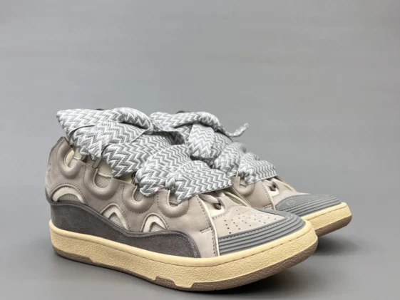 Lanvin Curb Sneaker Grey Ivory Reps