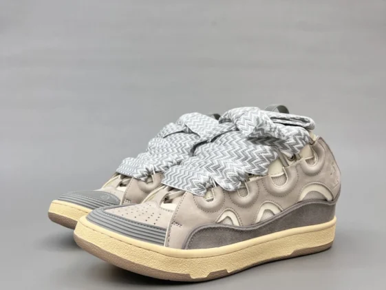 Lanvin Curb Sneaker Grey Ivory Reps